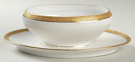 5947 Gravy Boat w/Attached Underplate No Lid