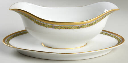 6377 Gravy Boat with Attached Underplate by Tressemanes & Vogt