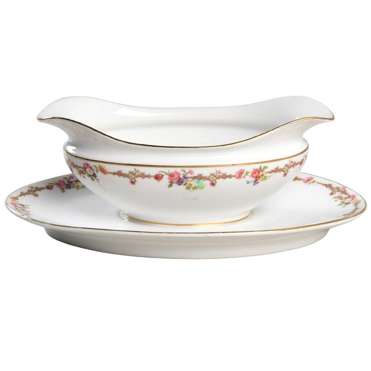 6639 Gravy Boat with Attached Underplate