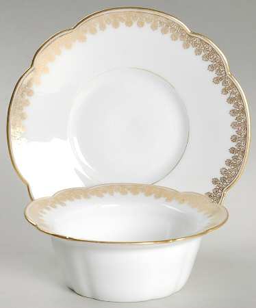 8414 (Scallop) Ramekin & Saucer Set