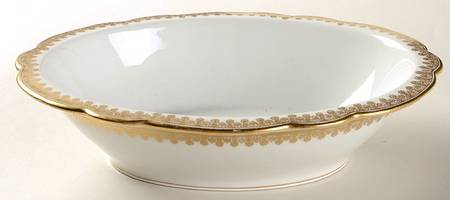 8414 (Scallop) 9" Oval Vegetable Bowl