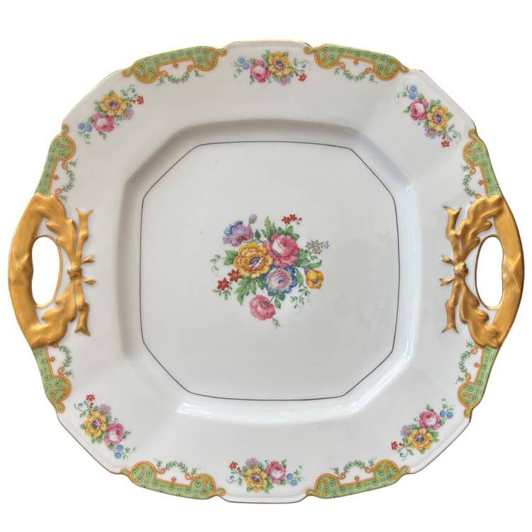 TRV79 Square Handled Cake Plate