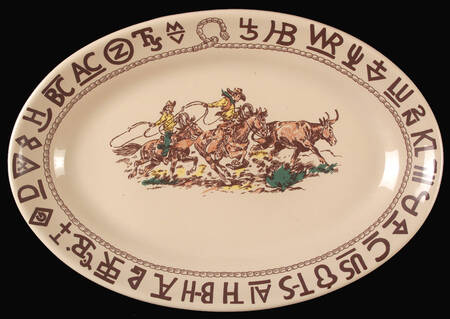 Westward Ho 15" Oval Serving Platter