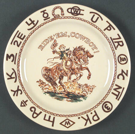 Westward Ho Child's Plate