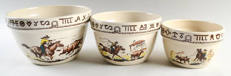 Westward Ho Mixing Bowl Set (MB10, MB8, MB7)