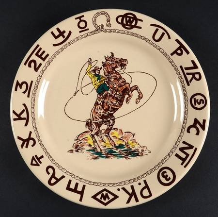 Westward Ho Luncheon Plate