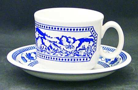 American Victoria Flat Cup & Saucer Set