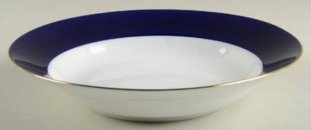 Halo Cobalt Large Rim Soup Bowl