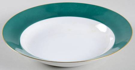 Halo Green Large Rim Soup Bowl