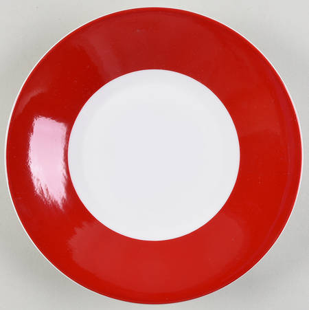 Halo Red Salad Plate