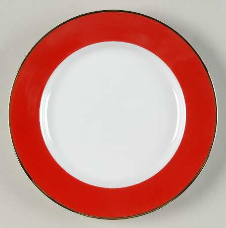 Halo Red Bread & Butter Plate