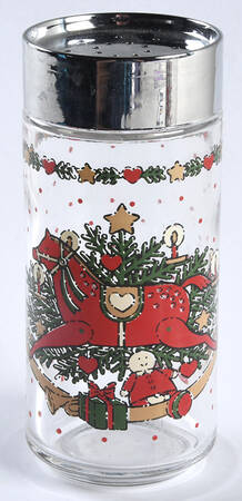 O Christmas Tree Glassware Pepper Shaker & Lid