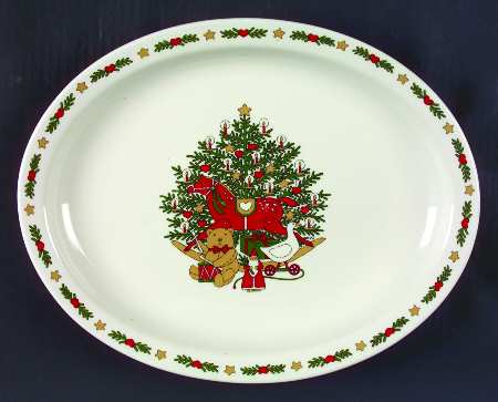 O Christmas Tree 13" Oval Serving Platter
