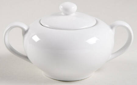 Classic White Sugar Bowl & Lid