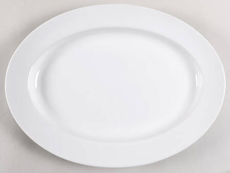 Classic White 15" Oval Serving Platter