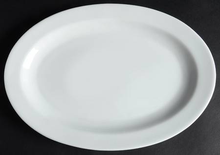 Classic White 12" Oval Serving Platter