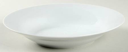 Classic White Rim Soup Bowl by Ten Strawberry Street