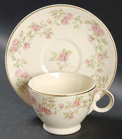 1863 Footed Cup & Saucer Set
