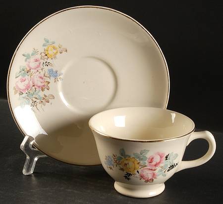 1916 Footed Cup & Saucer Set