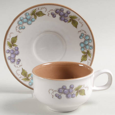 Arboresque Flat Cup & Saucer Set