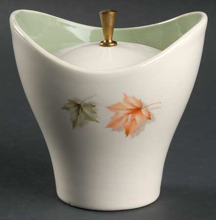 Autumn Spiral Sugar Bowl & Lid