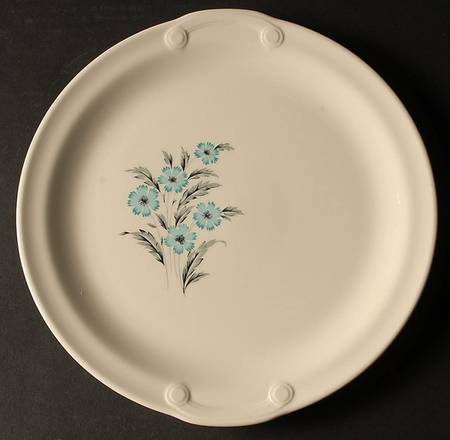 Blue Bonnet Handled Cake Plate