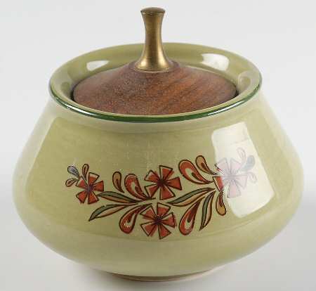 Bonnie Green Sugar Bowl & Lid