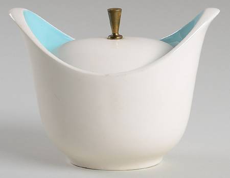 Bridal Wreath Sugar Bowl & Lid