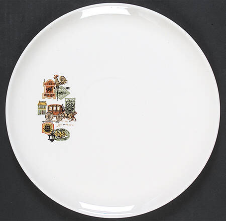 Cape Cod Chip Bowl/Plate for Chip & Dip Set