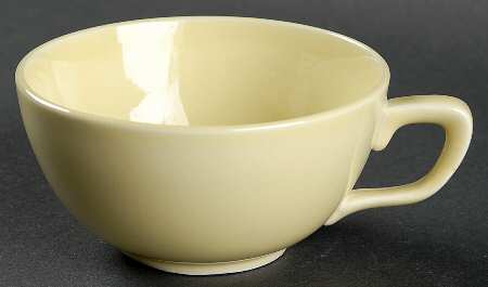 Conversation Yellow Flat Cup