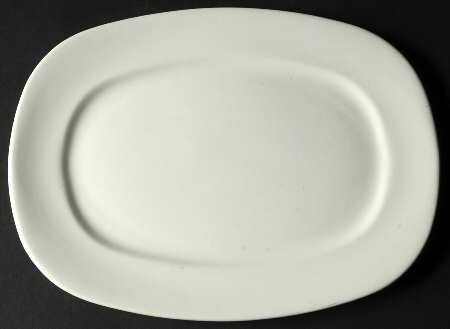 Conversation White 11" Oval Serving Platter