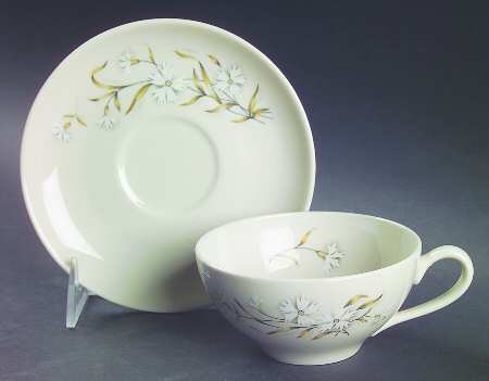 Dianthus Flat Cup & Saucer Set
