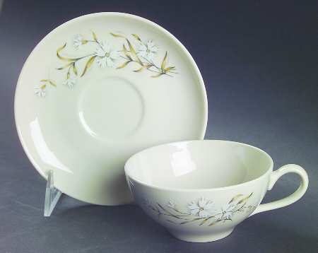 Dianthus Flat Cup & Saucer Set