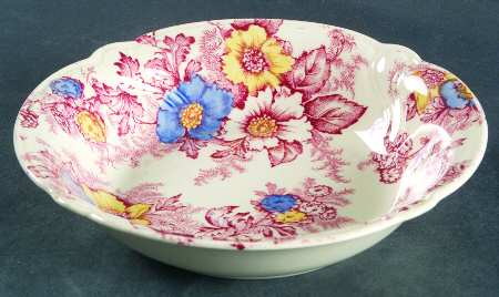 Dogwood Pink Multicolor Coupe Cereal Bowl