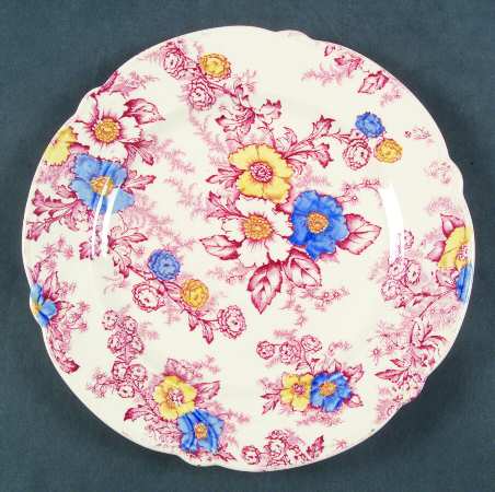 Dogwood Pink Multicolor Salad Plate