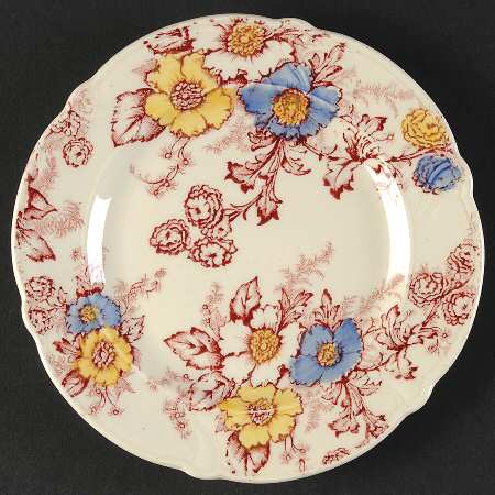 Dogwood Pink Multicolor Bread & Butter Plate