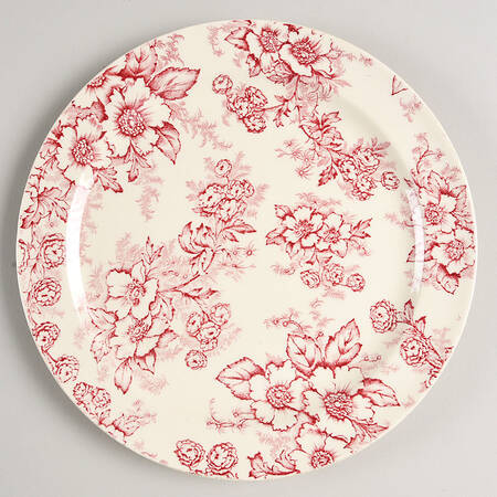 Dogwood Pink (Rim, Smooth, Cream) Salad Plate