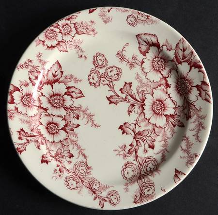 Dogwood Pink (Rim, Smooth, Cream) Bread & Butter Plate