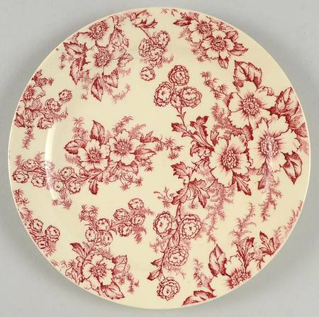 Dogwood Pink (Rim, Smooth, Cream) Salad Plate