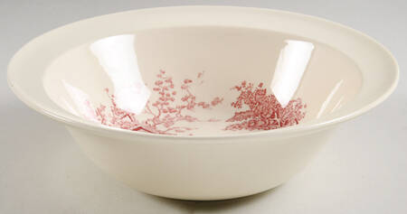 English Abbey Red (Laurel Empire, Smooth, No Trim) 9" Round Vegetable Bowl