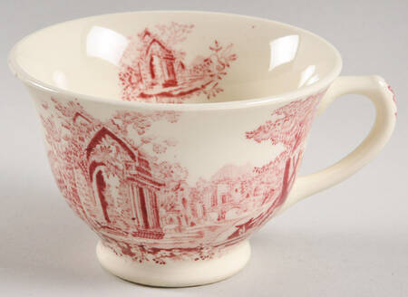 English Abbey Red (Laurel Empire, Smooth, No Trim) Footed Cup