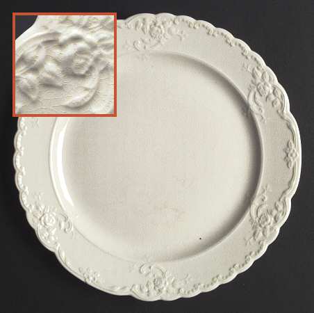 Fairway White Dinner Plate