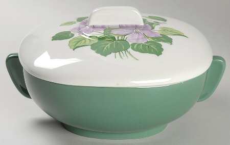 Marsh Violet Round Covered Vegetable