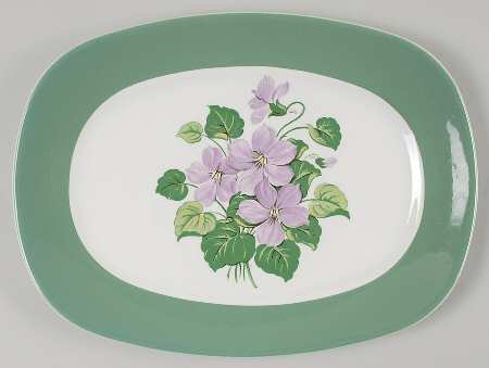 Marsh Violet 11" Oval Serving Platter