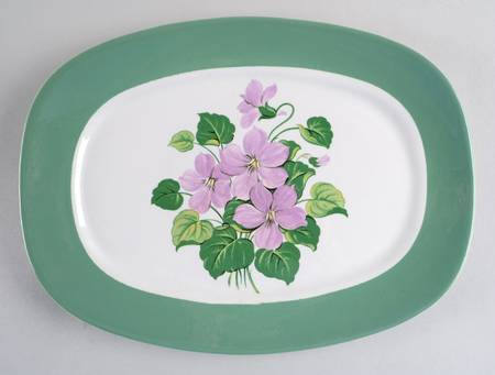 Marsh Violet 13" Oval Serving Platter