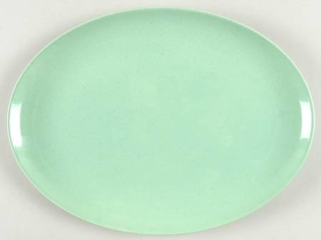 Pebbleford Mint Green 11" Oval Serving Platter