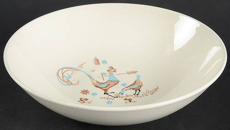 Peppermint Roo 9" Round Vegetable Bowl