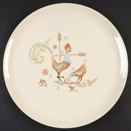 Peppermint Roo 11" Chop Plate (Round Platter)