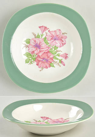 Petunia Rim Fruit/Dessert (Sauce) Bowl