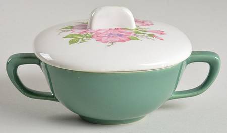 Petunia Sugar Bowl & Lid